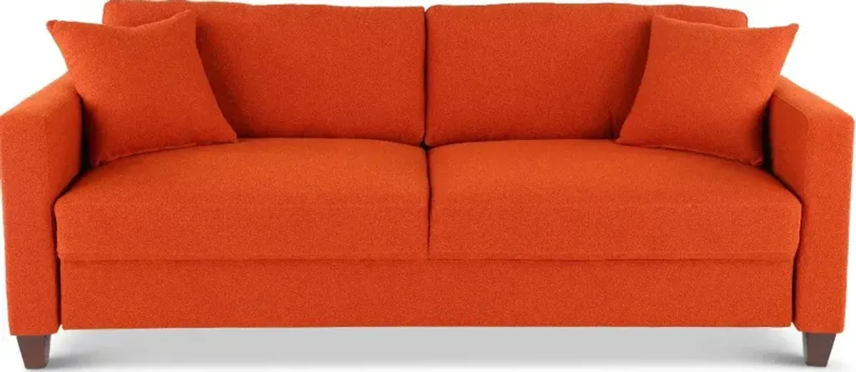 Bianca Orange Pop Up Sleeper Sofa