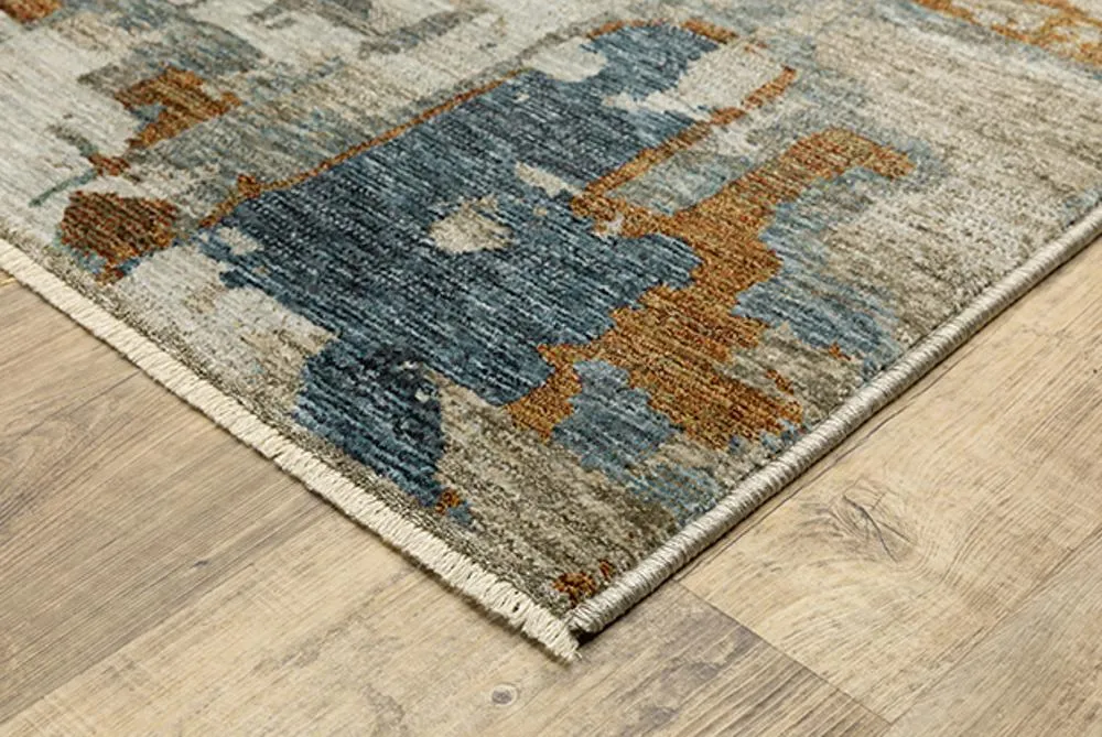 Hayden 8 x 11 Contemporary Beige Multicolor Area Rug