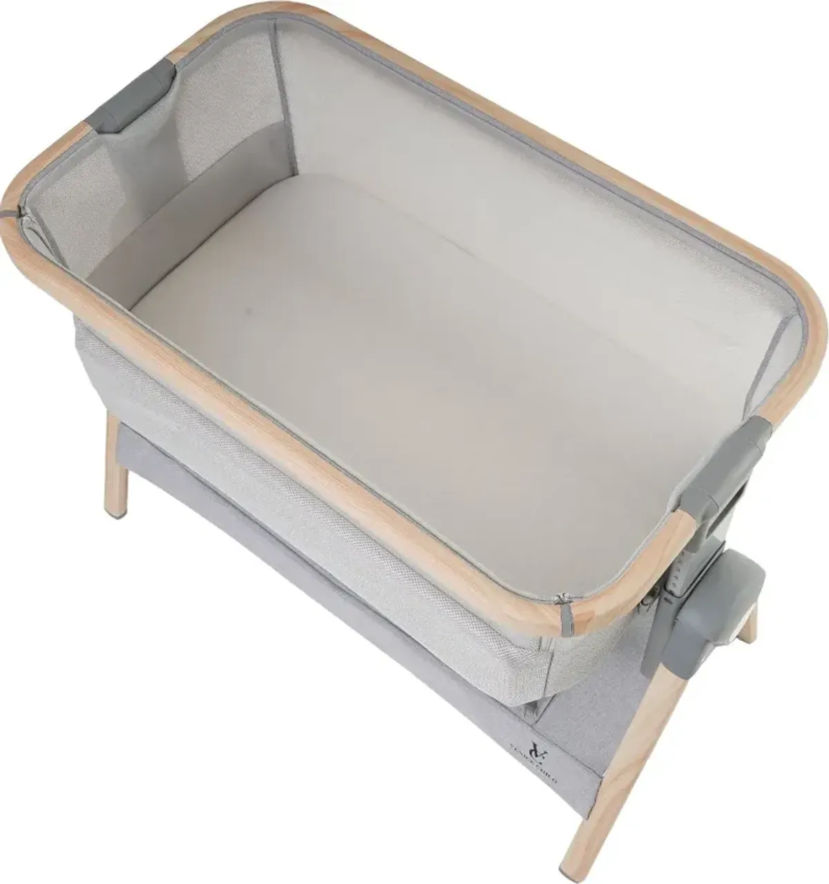 Venice Child California Dreaming Gray Wood Bedside Bassinet