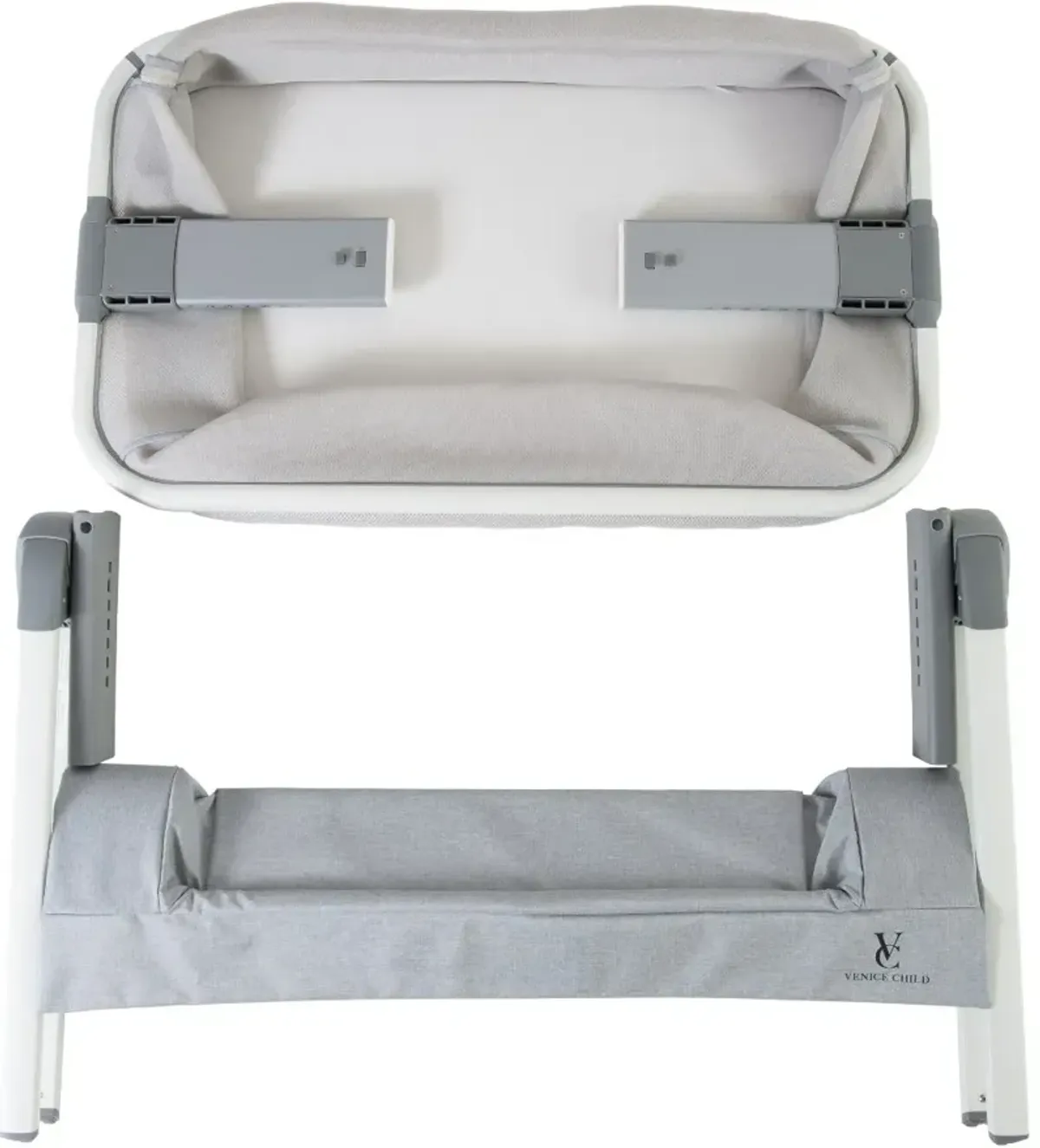 Venice Child California Dreaming Gray Bedside Bassinet