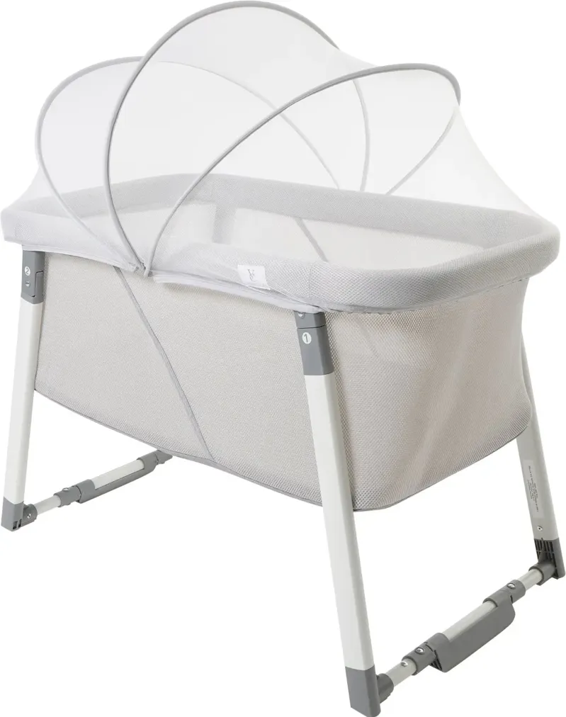 Venice Child Malibu Dreams Gray Rocking Mini Bassinet