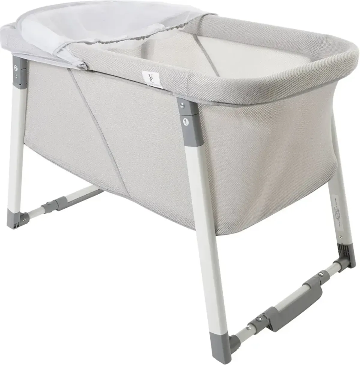 Venice Child Malibu Dreams Gray Rocking Mini Bassinet