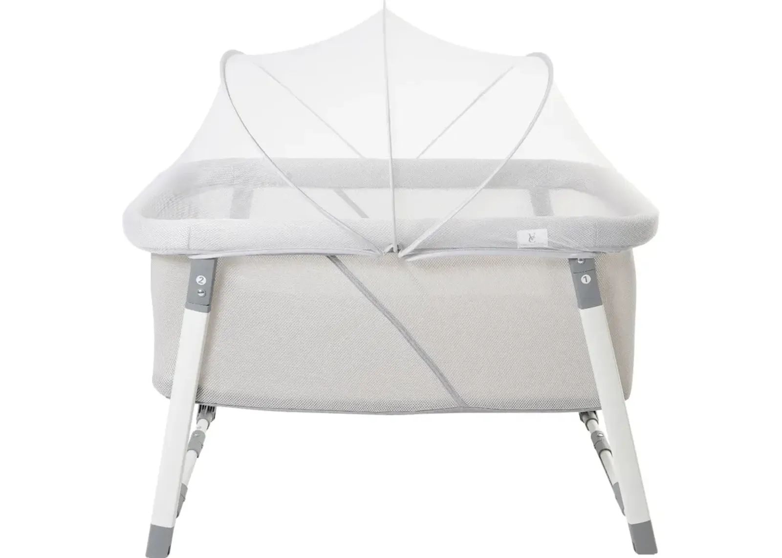 Venice Child Malibu Dreams Gray Rocking Mini Bassinet