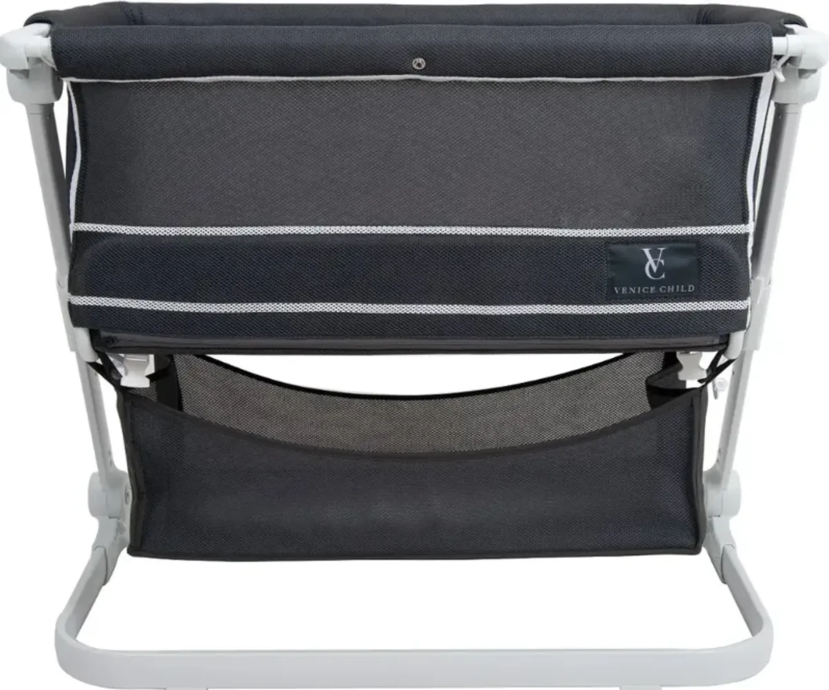 Venice Child Sunset Dreaming Gray Bedside Bassinet