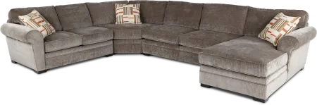 Orion Brown 4 Piece Sectional