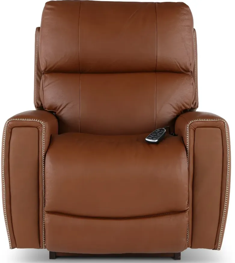 Apollo Caramel Power Rocker Recliner with Massage & Heat