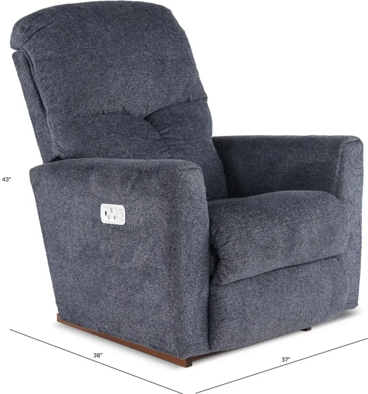 Hawthorn Navy Blue Power Rocker Recliner