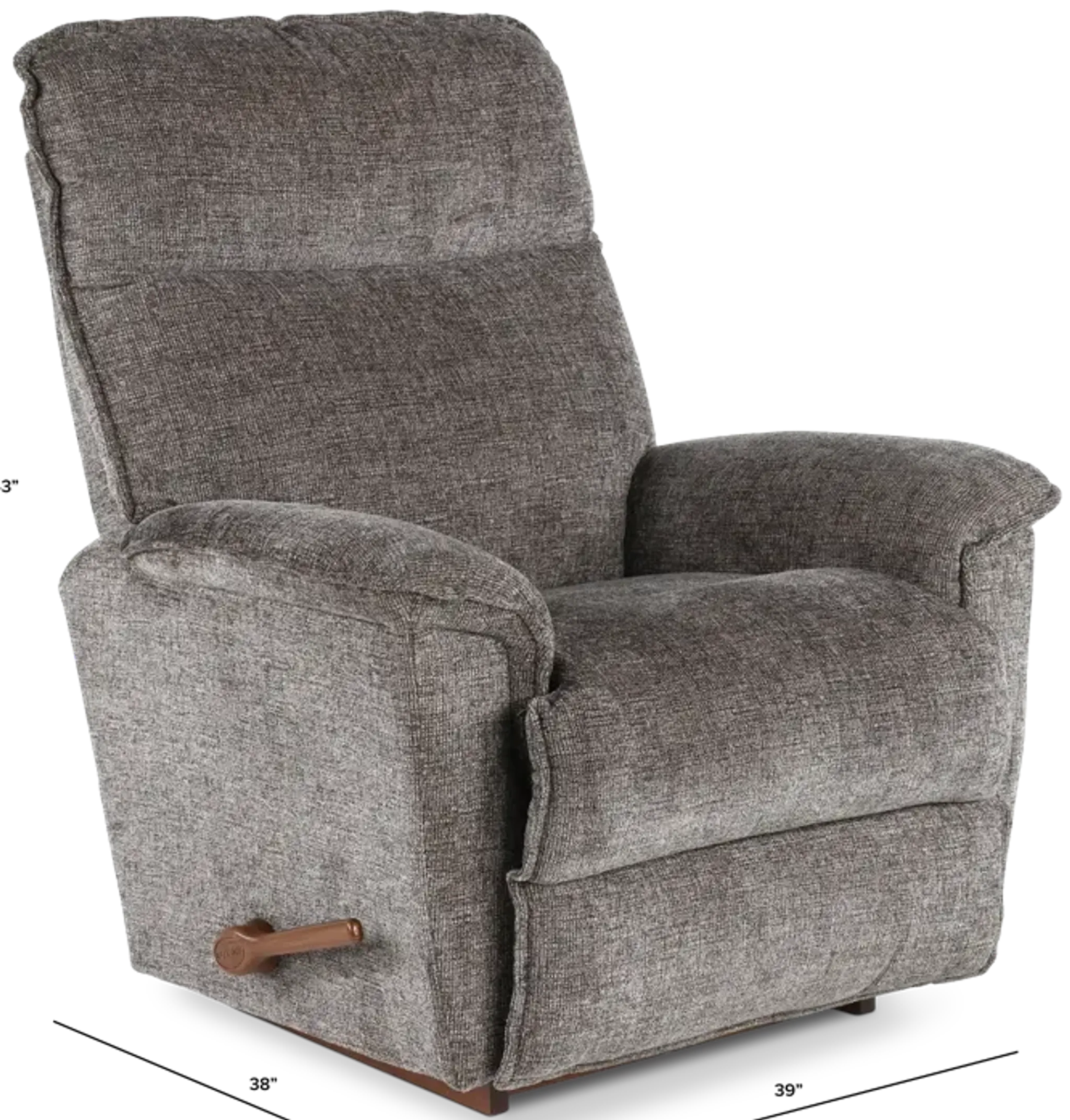 Jay Granite Gray Rocker Recliner | Furniture.com