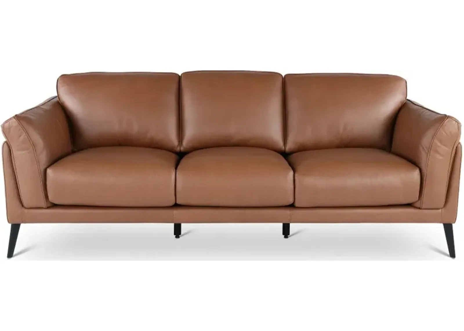 Paris Brown Leather Sofa