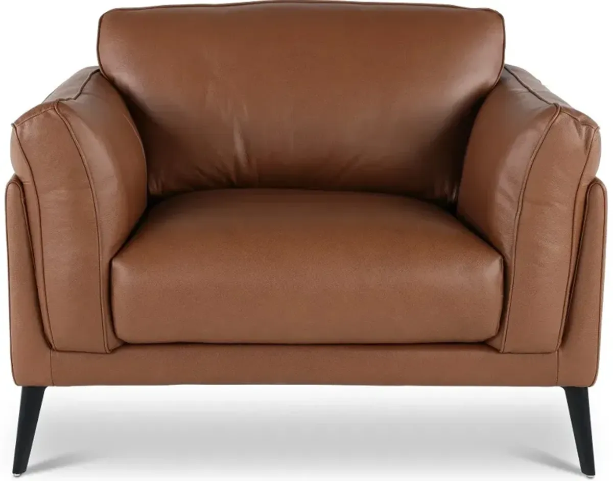 Paris Brown Leather Chair