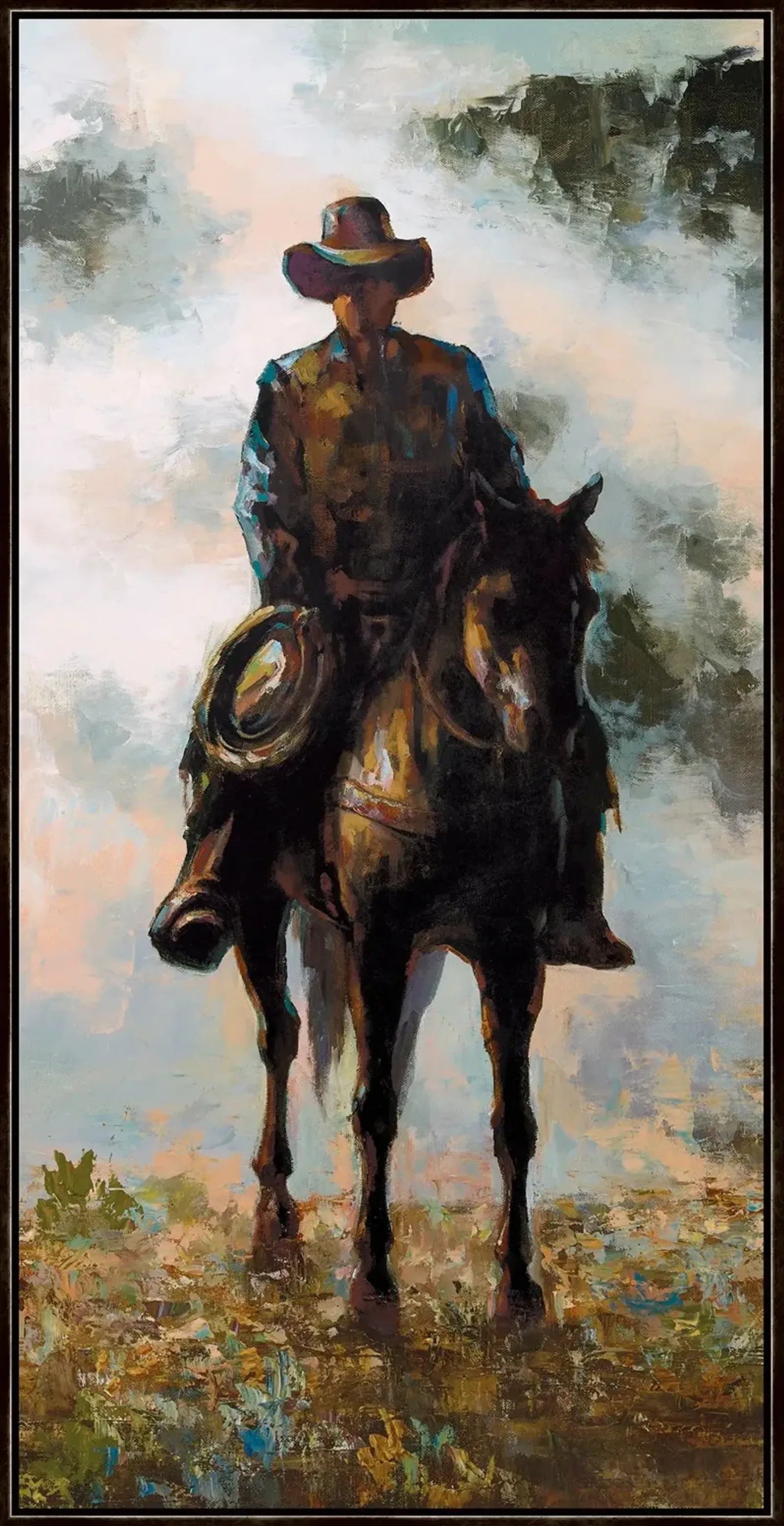 Tres Cowboy Framed Art