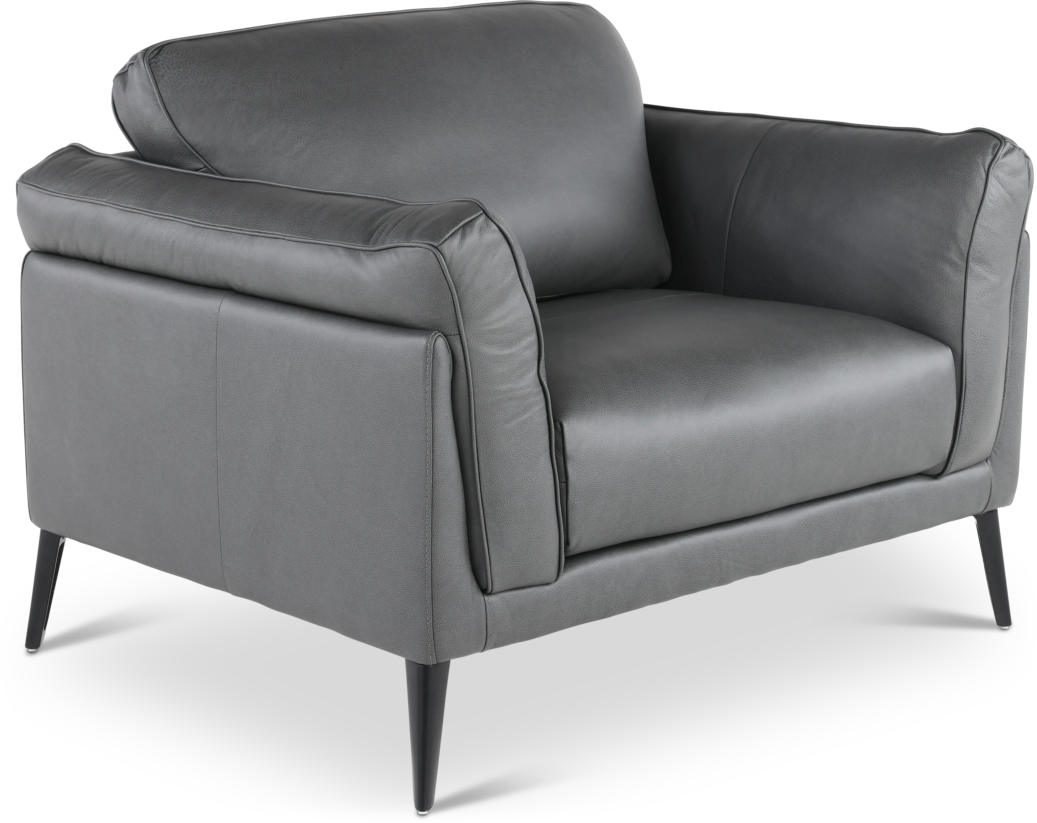 Paris Gray Leather Chair