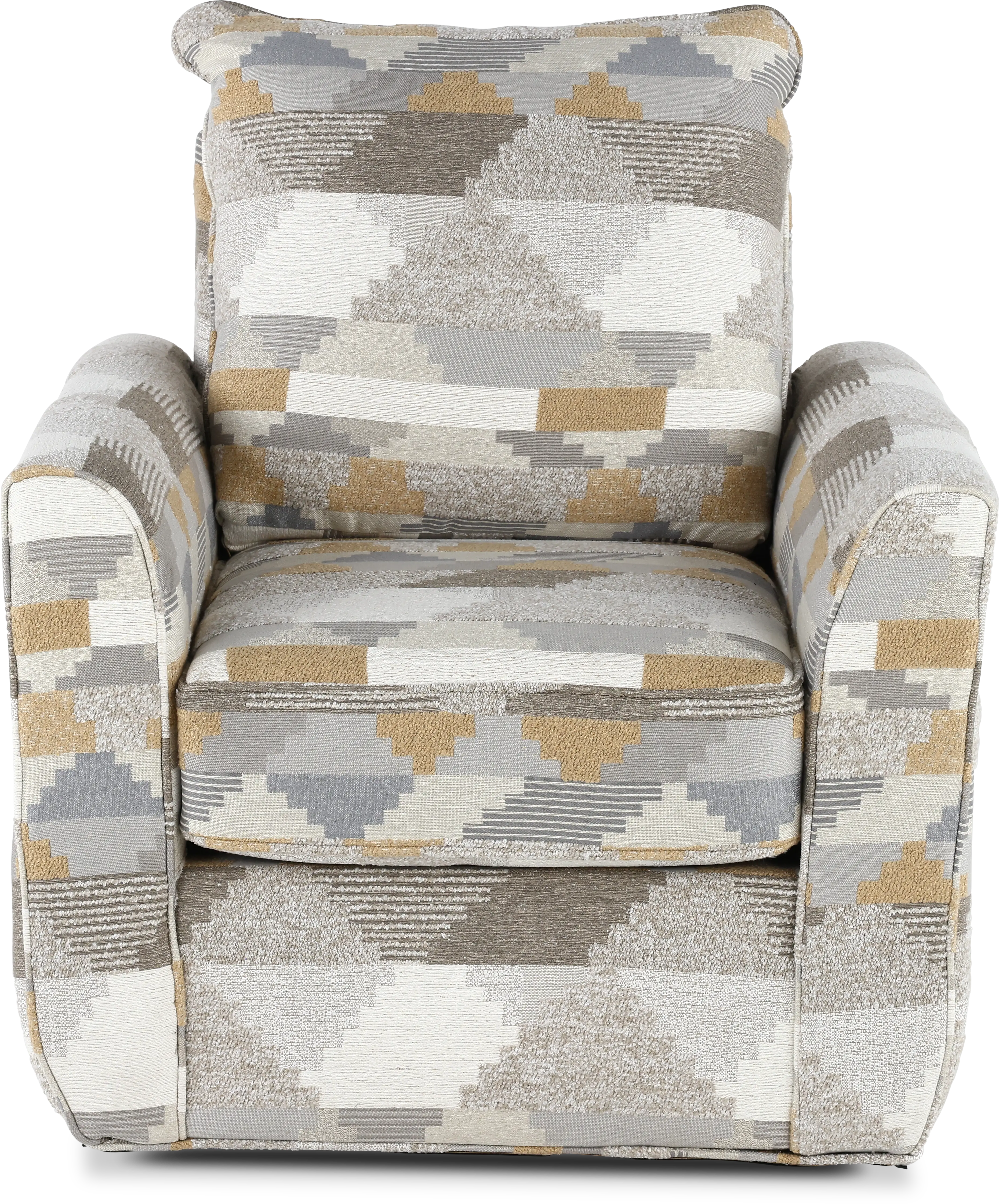 Dodge Gray Pattern Swivel Chair