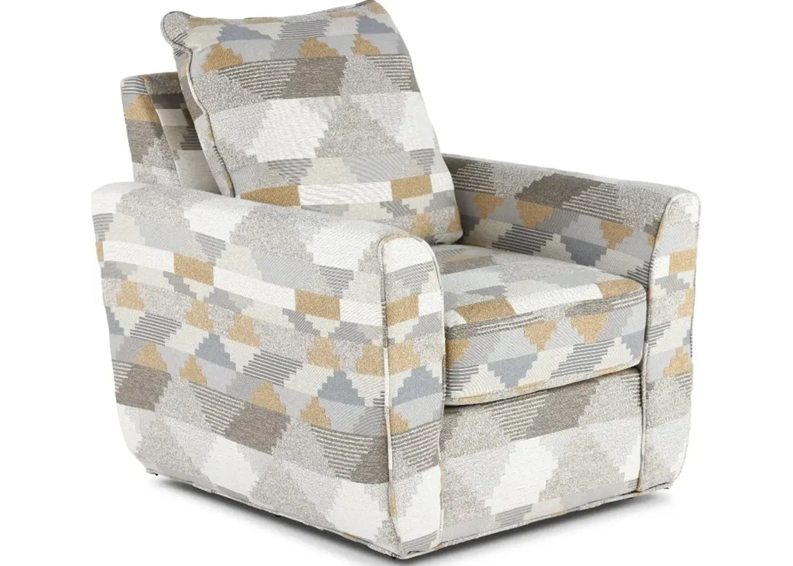 Dodge Gray Pattern Swivel Chair