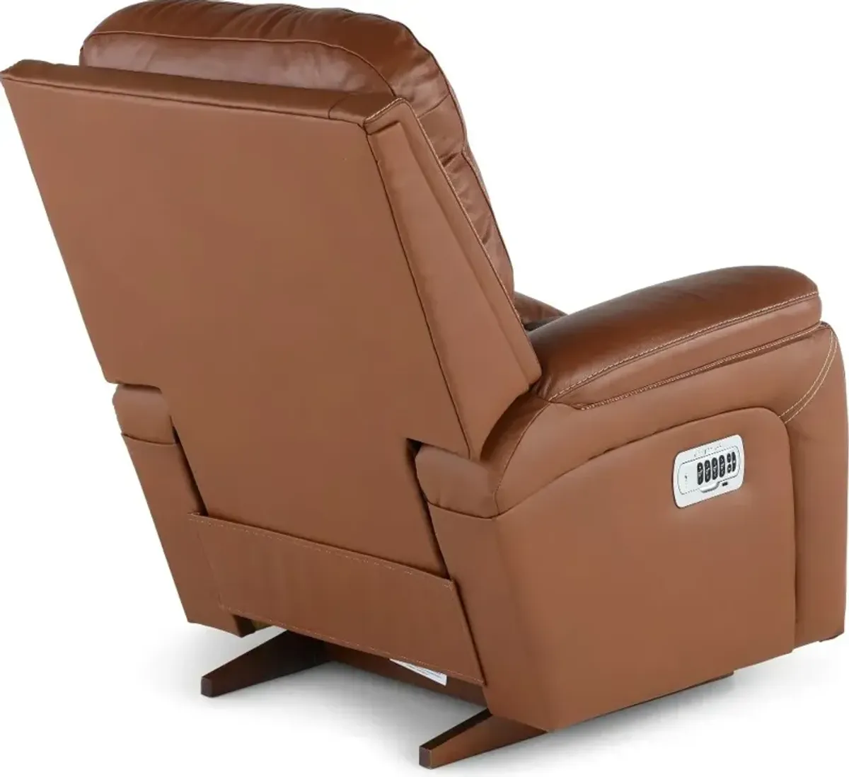 Greyson Caramel Power Rocker Recliner with Headrest and Lumbar