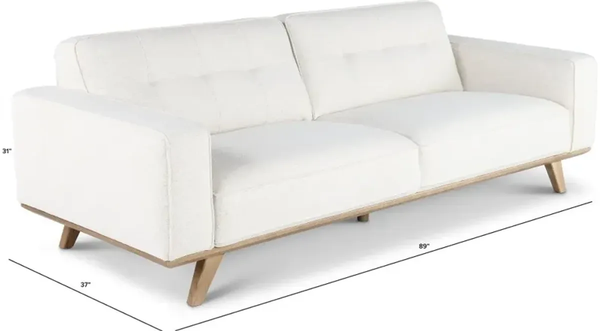 Nomad White Sofa with Crypton Home Fabric