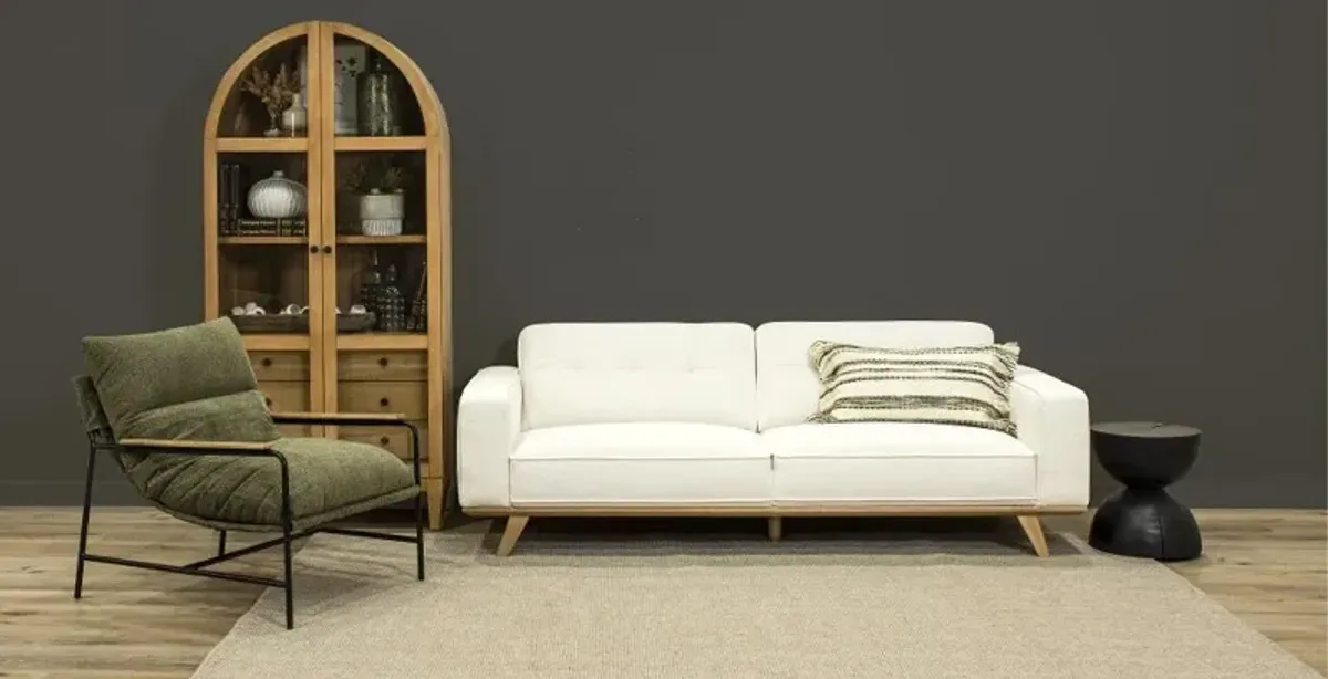 Nomad White Sofa with Crypton Home Fabric