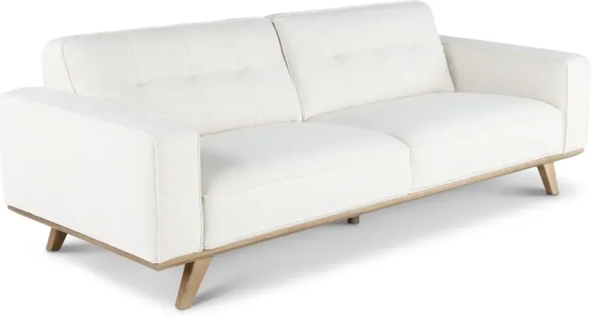 Nomad White Sofa with Crypton Home Fabric