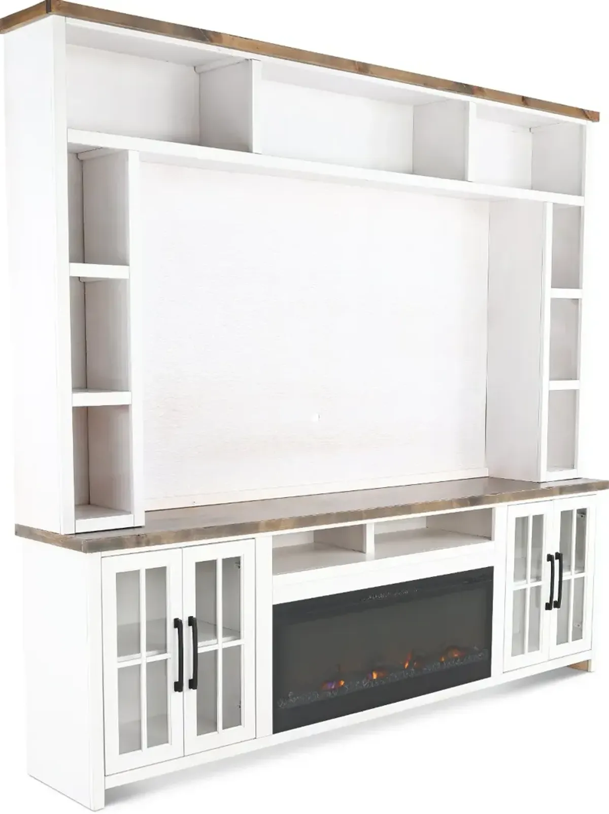 Hampton White Fireplace Entertainment Center