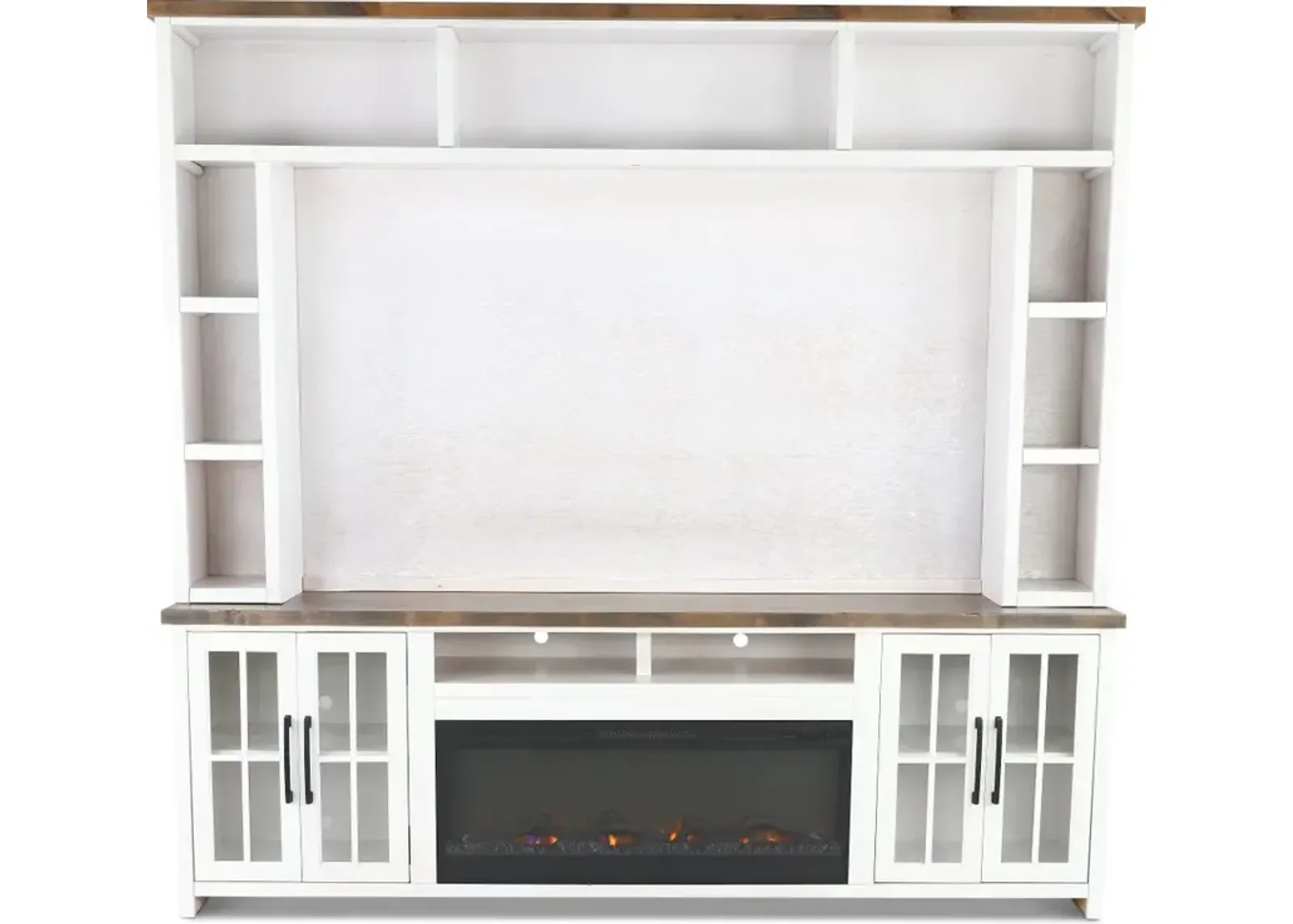 Hampton White Fireplace Entertainment Center