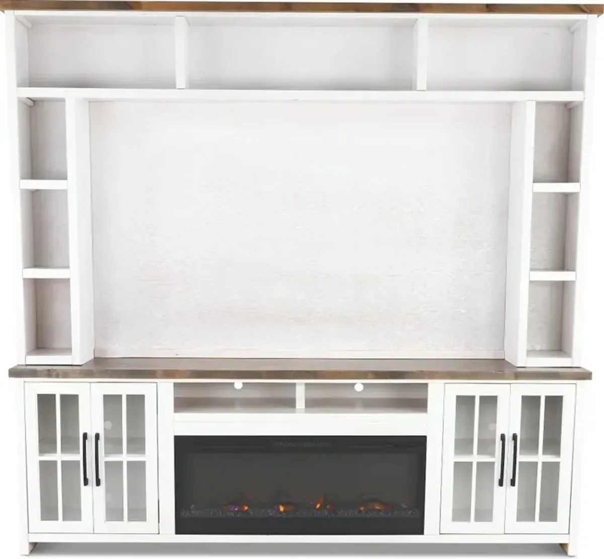 Hampton White Fireplace Entertainment Center