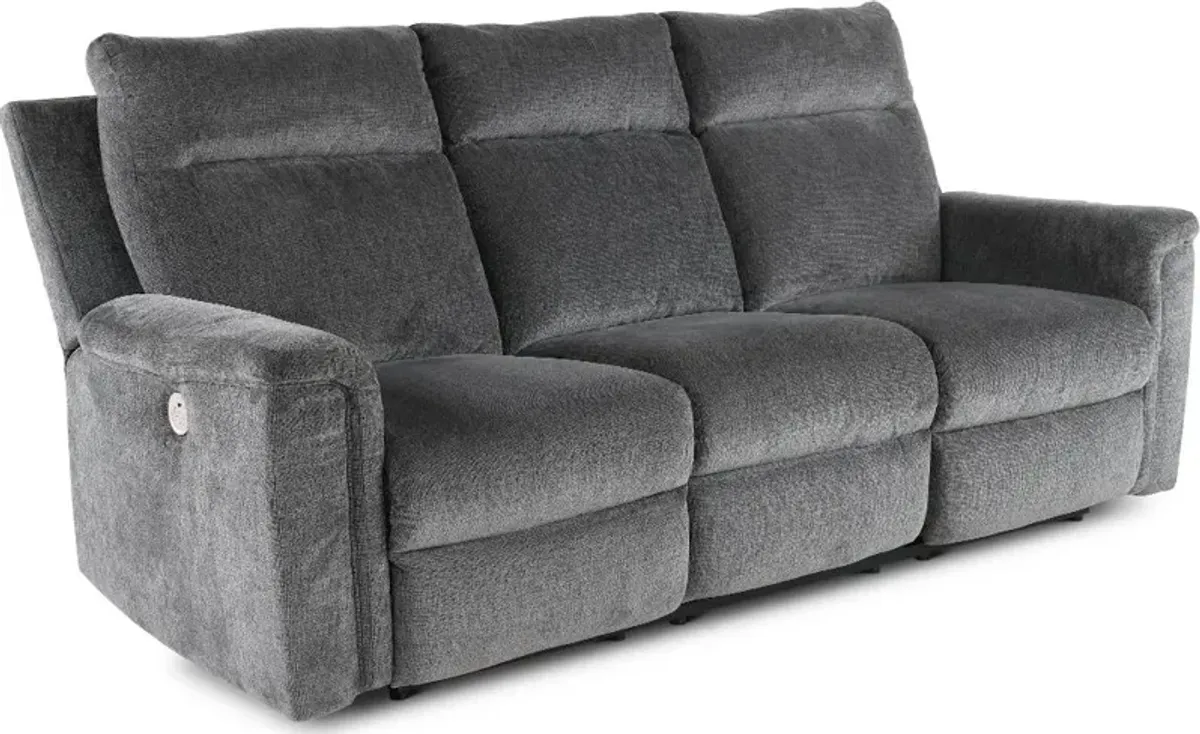 Barnsana Dark Gray Power Reclining Sofa