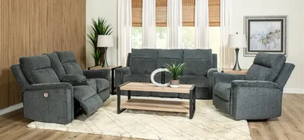 Barnsana Dark Gray Power Recliner