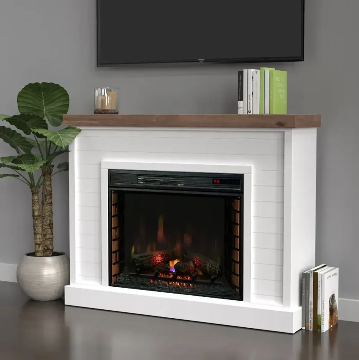 Washington White 48" Fireplace Mantle