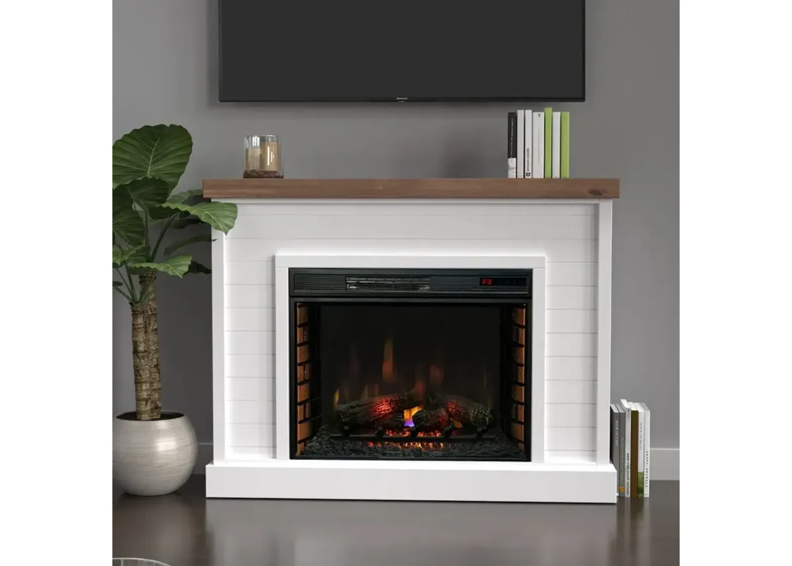 Washington White 48" Fireplace Mantle