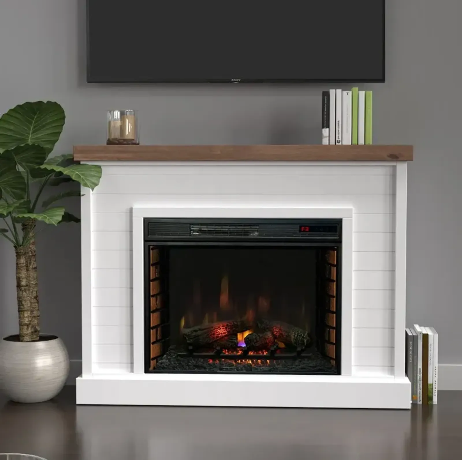 Washington White 48" Fireplace Mantle