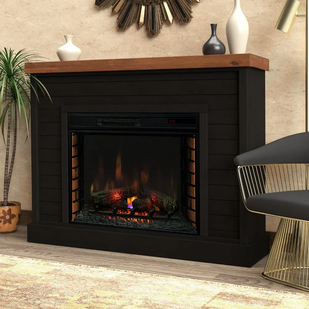 Washington Black 48" Fireplace Mantle