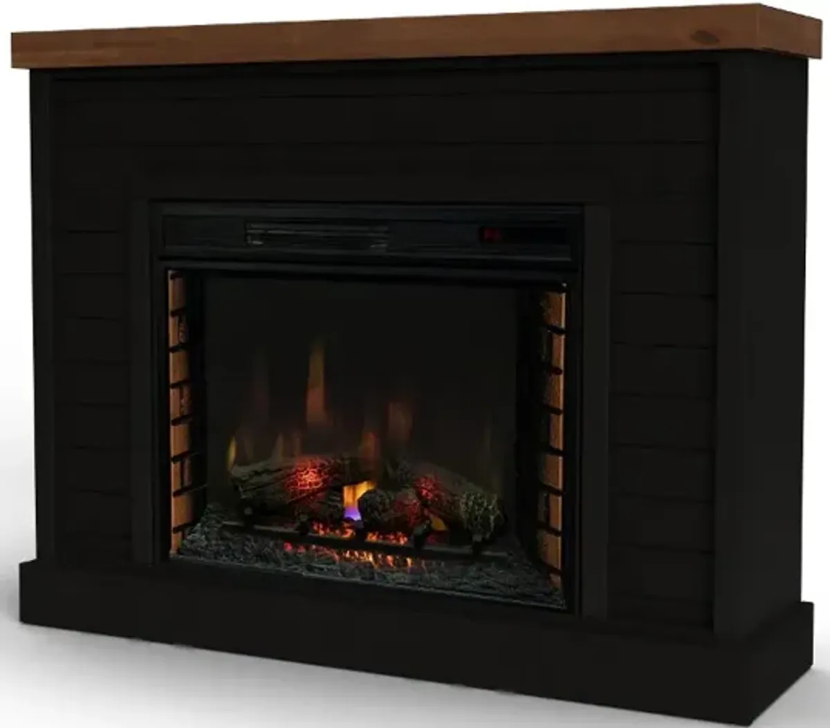 Washington Black 48" Fireplace Mantle