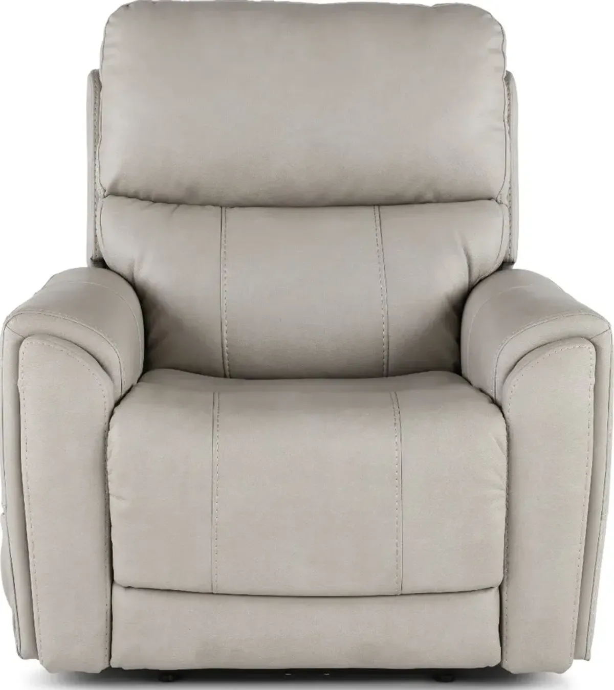 Damon Dove Gray Power Recliner with Massage