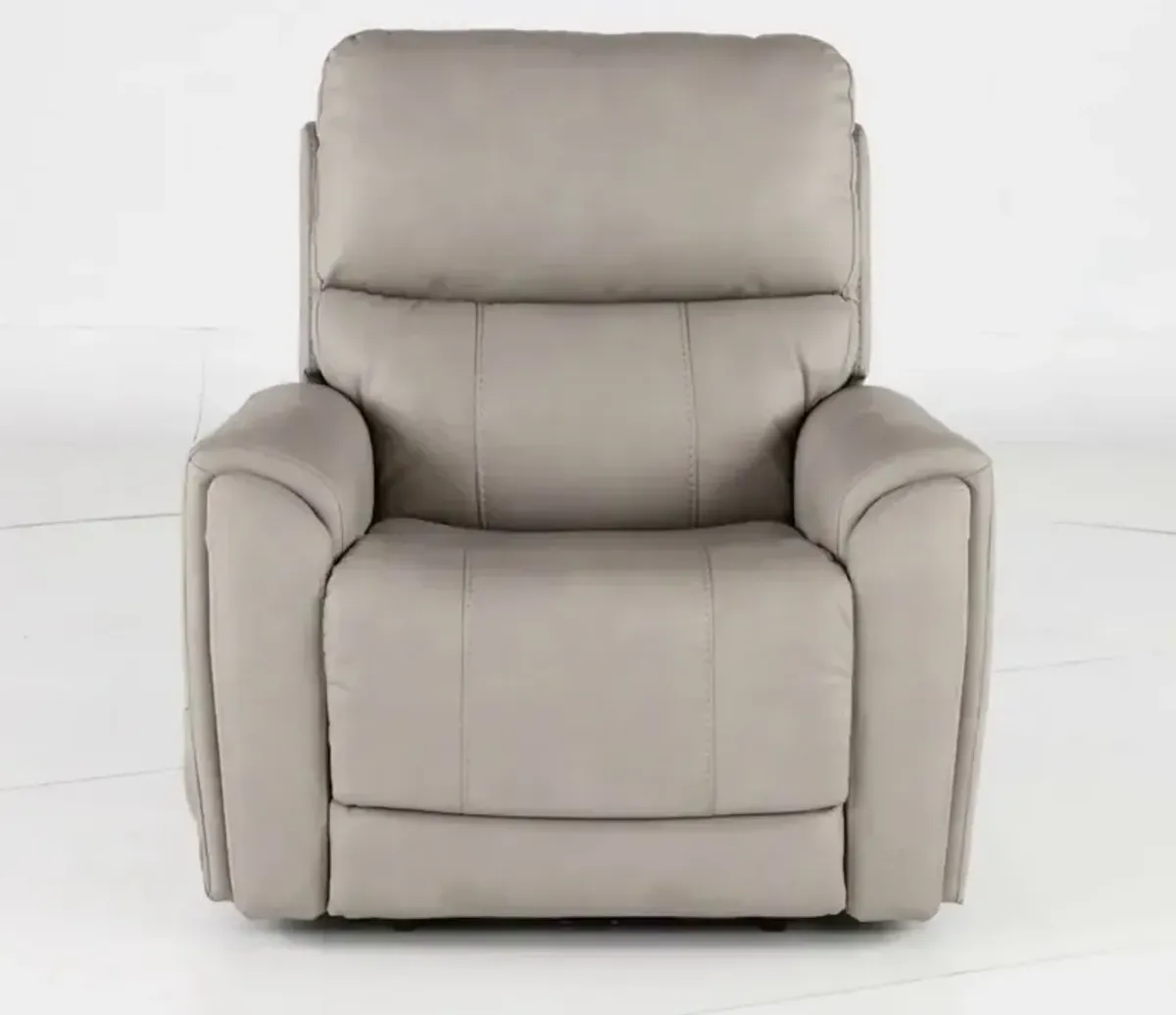 Damon Dove Gray Power Recliner with Massage