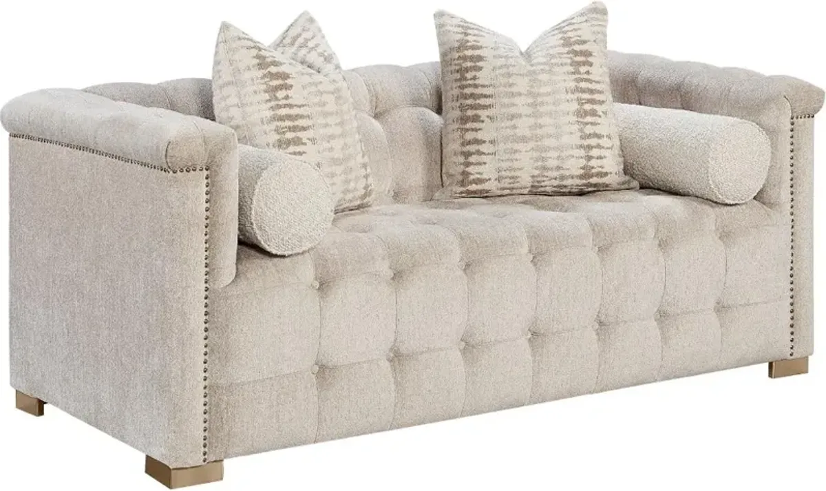 Harper Light Beige Loveseat