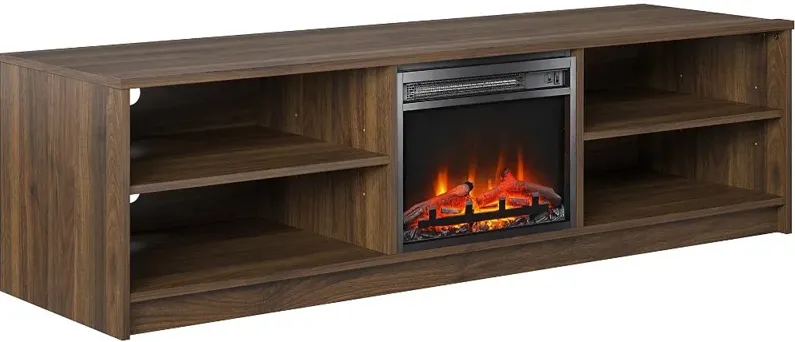 Noble Brown 67" Fireplace TV Stand