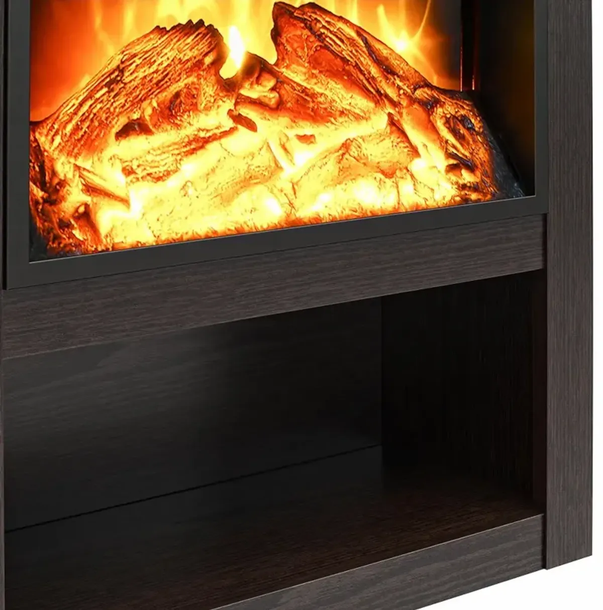 Clermont Espresso Electric Fireplace