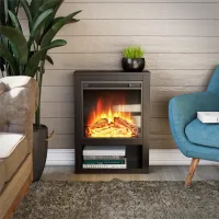 Clermont Espresso Electric Fireplace