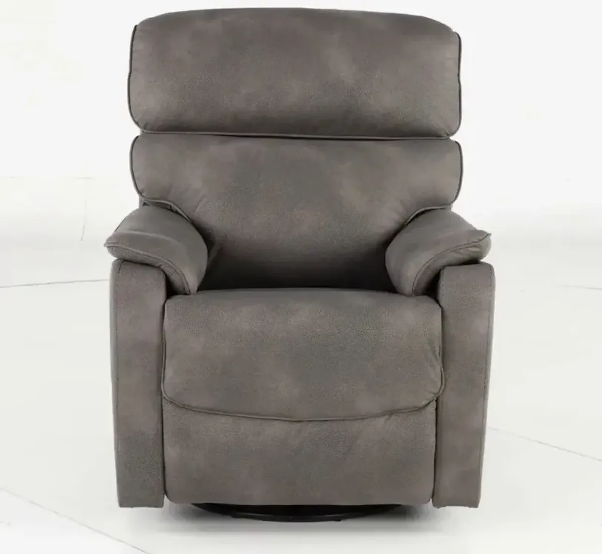 Vail Mineral Gray Swivel Recliner