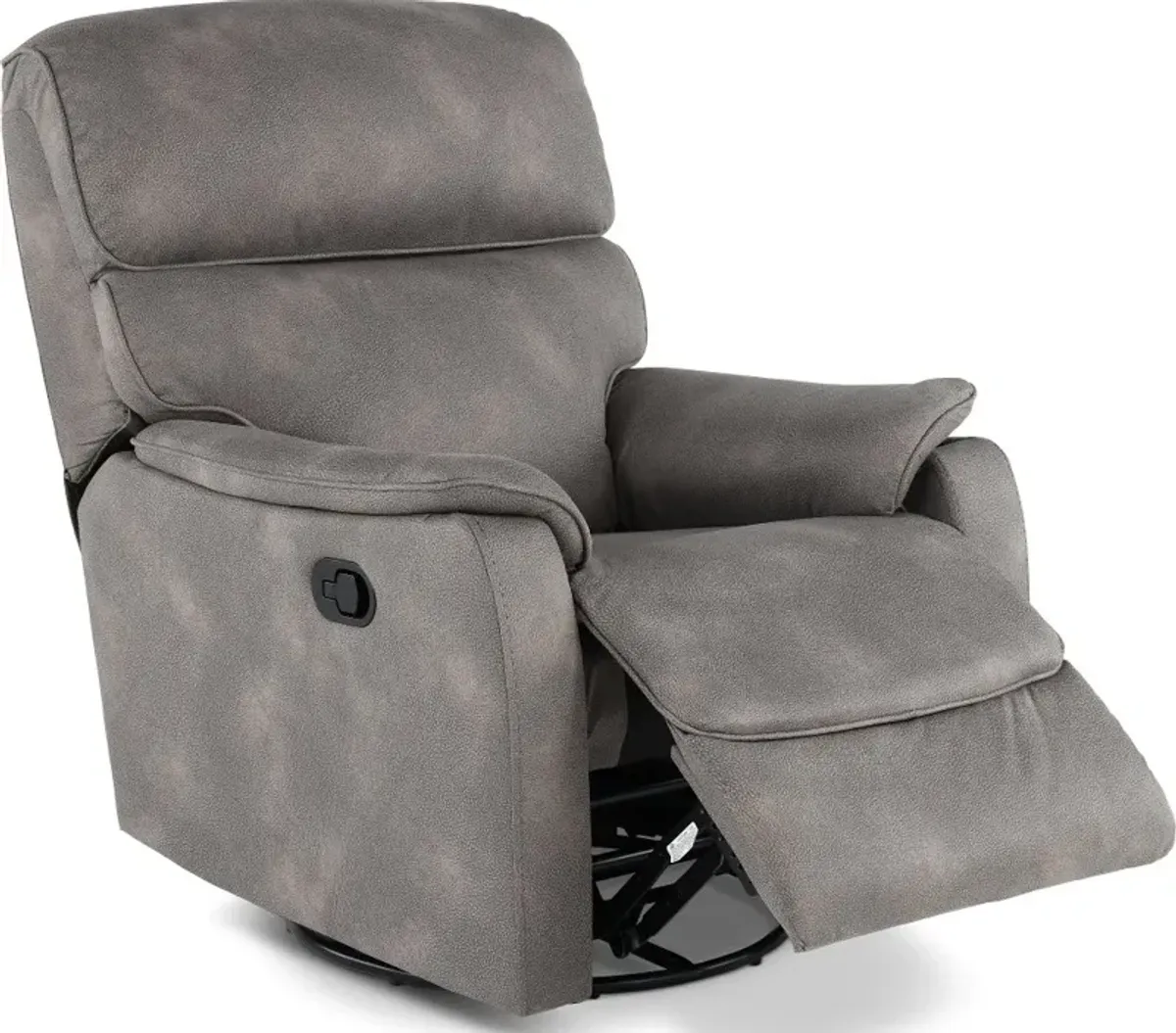 Vail Mineral Gray Swivel Recliner