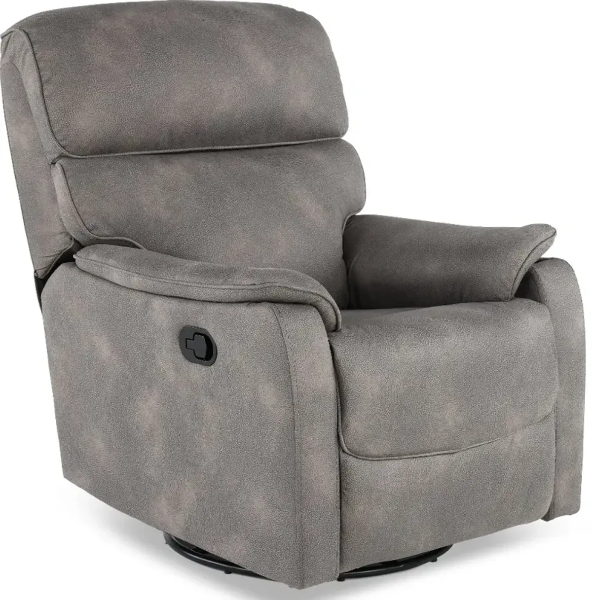 Vail Mineral Gray Swivel Recliner