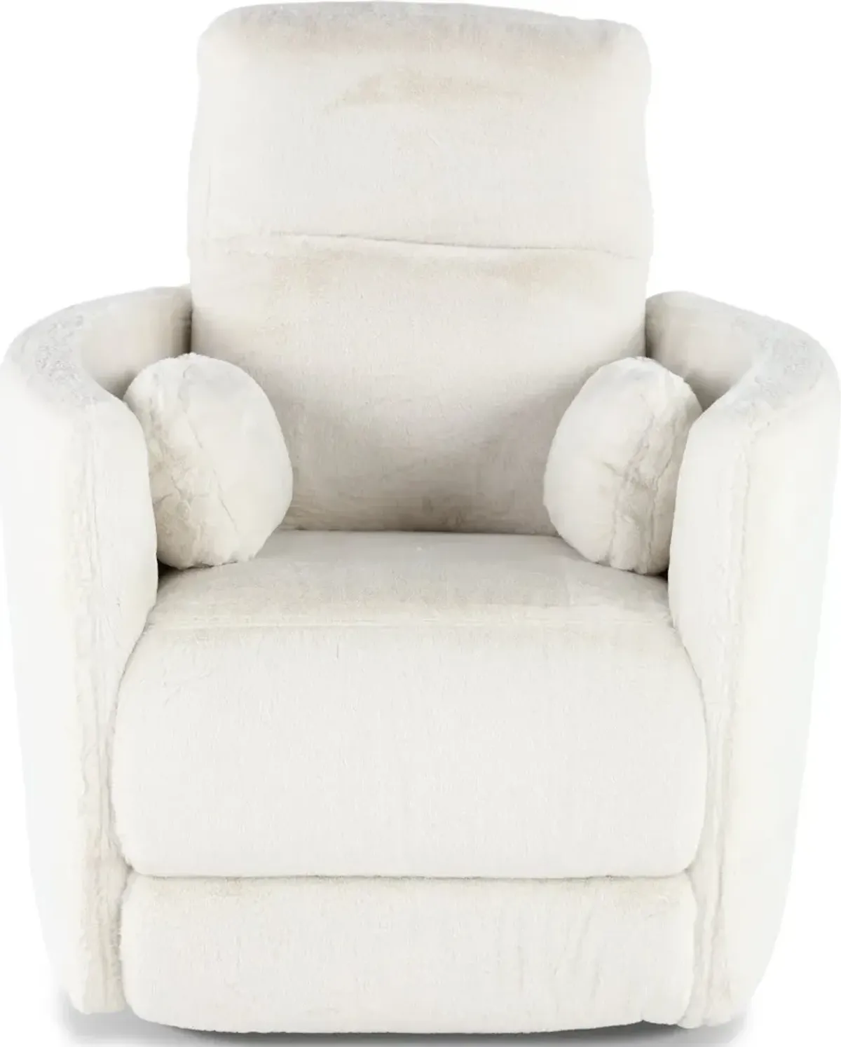Amelia White Swivel Recliner