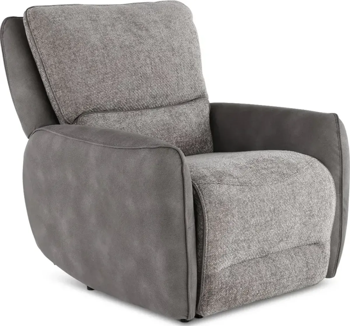 Buffy Brown & Charcoal Power Recliner