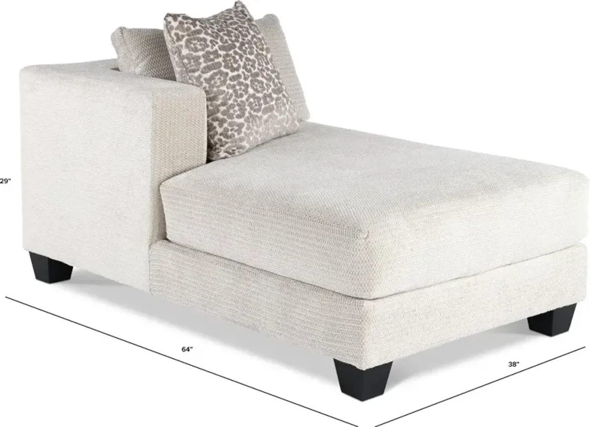 Camero Gray Accent Chaise