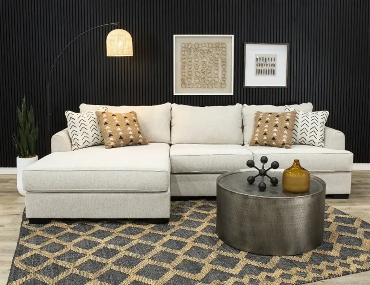 Dahlia Stone Gray 2 Piece Sectional