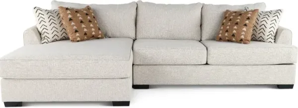 Dahlia Stone Gray 2 Piece Sectional