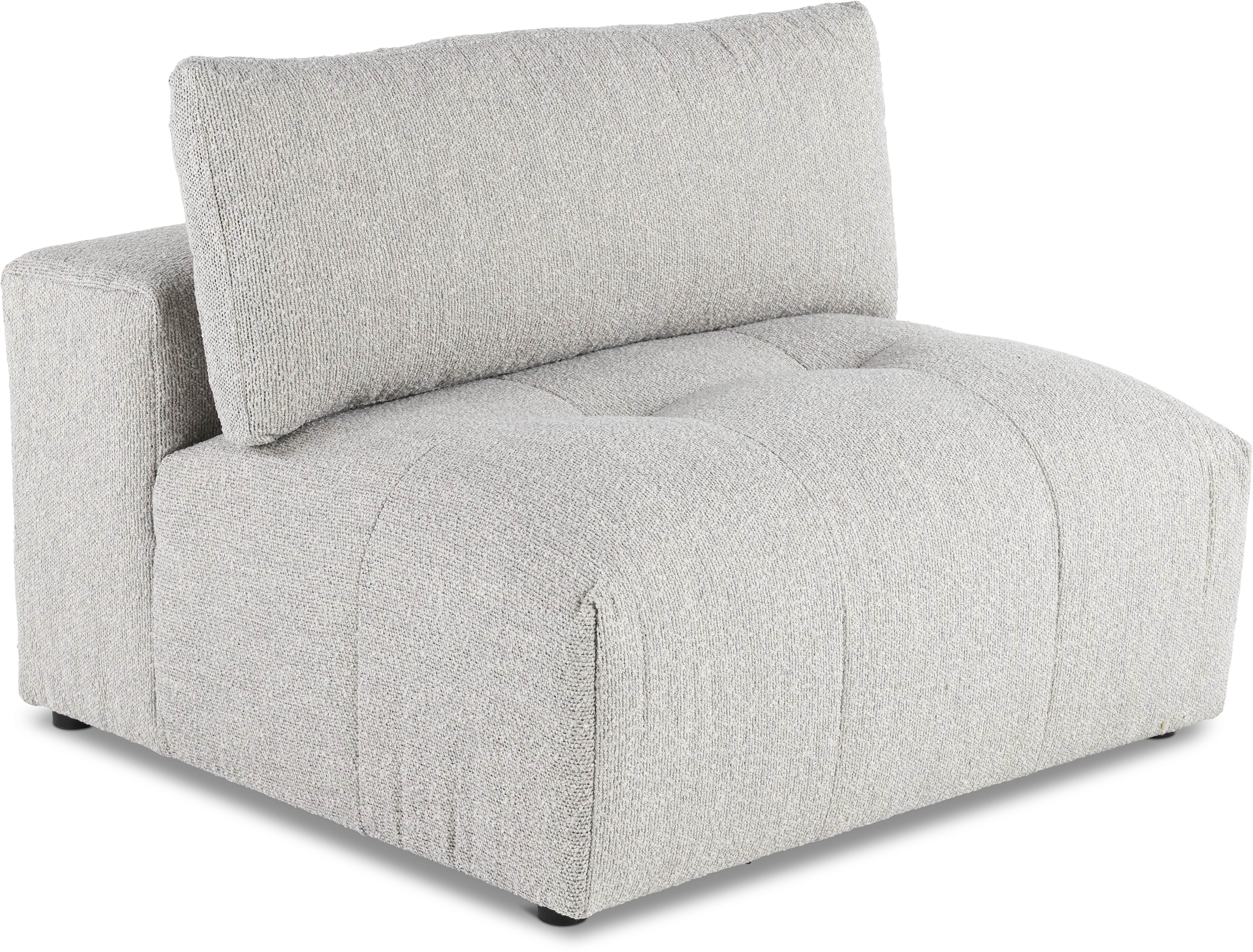 Preston Pearl White Modular Armless Chair
