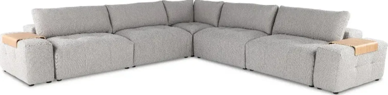 Preston Gray Modular 7 Piece Sectional