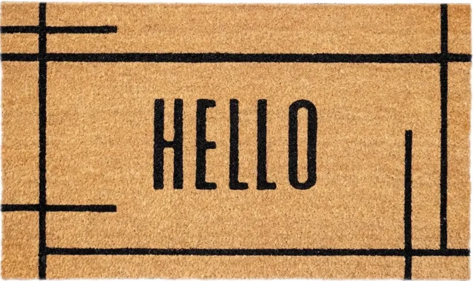 Modern Natural Hello Doormat