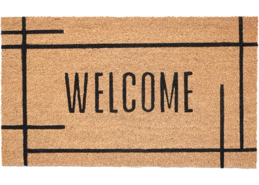 Modern Natural Welcome Doormat